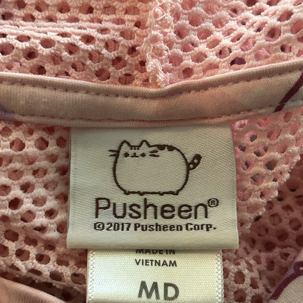 Pusheen Activewear Crop Jacket Zippered With Mesh Panels Size Medium - Picture 4 of 9